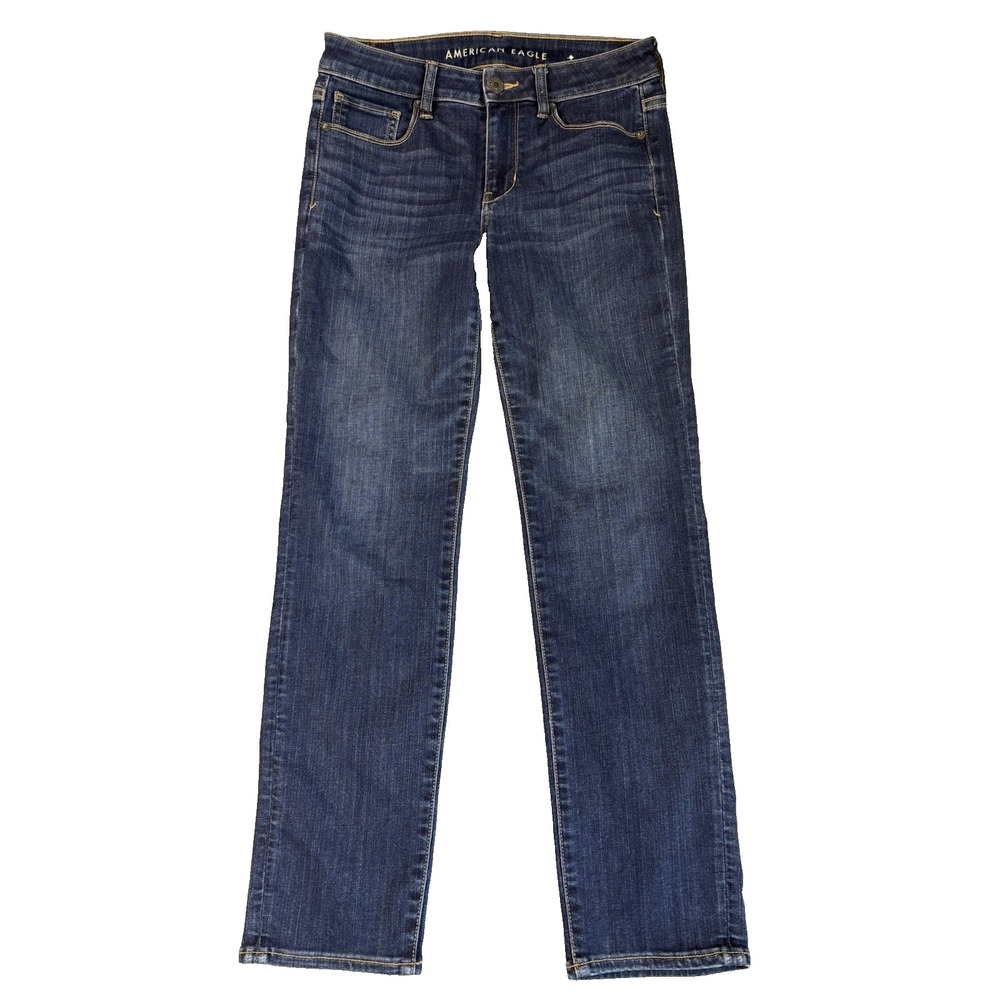 American Eagle Women's 6S Skinny Blue Jeans Minimalist Everyday Casual Comfort